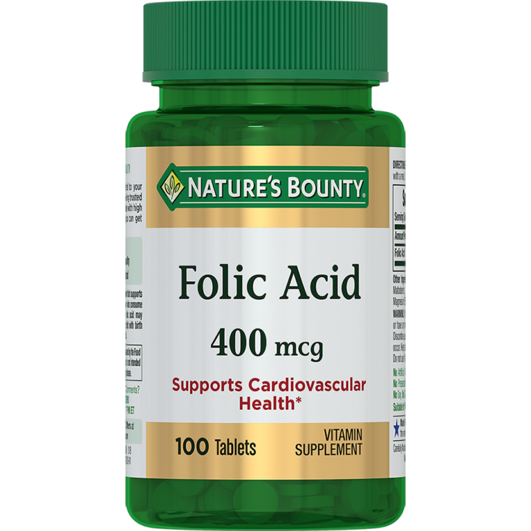 Фолиевая кислота 400 мкг naturesbounty