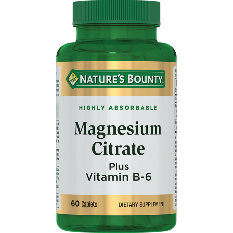 Цитрат магния с витамином В-6 naturesbounty