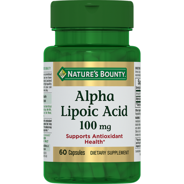 Альфа-липоевая кислота 100 мг naturesbounty