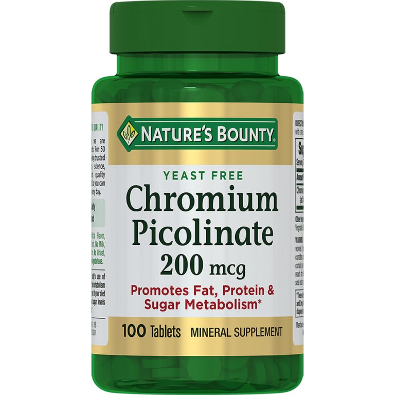 Бездрожжевой пиколинат хрома naturesbounty