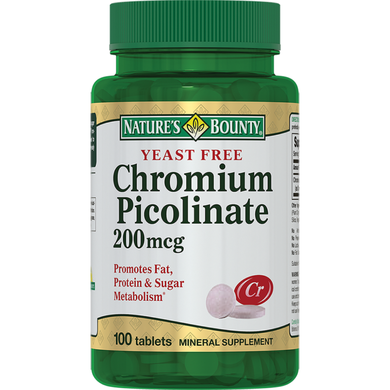 Бездрожжевой пиколинат хрома naturesbounty