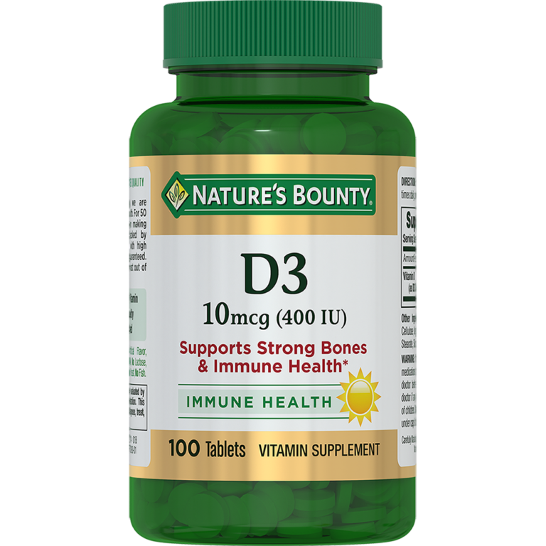 Витамин D3 400 МЕ naturesbounty